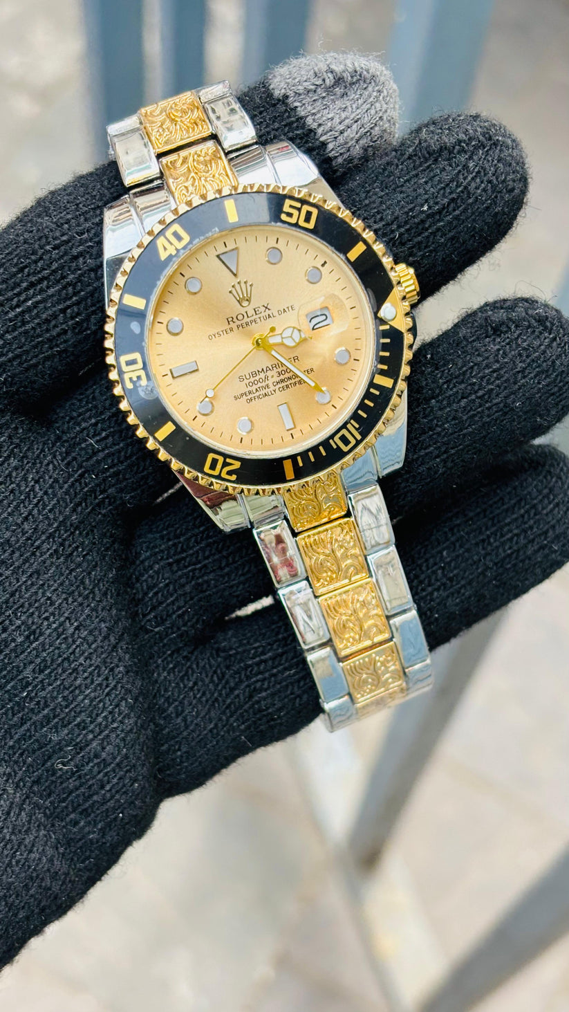 One of The Most Talked About New Watch Ro-l-ex In Gold Dial For Men's