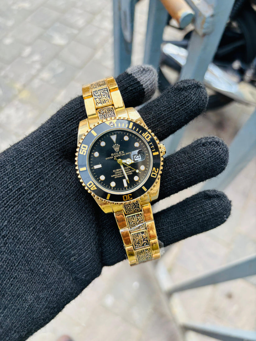 One of The Most Black Dial Ro lex Handmade Watch For Men's