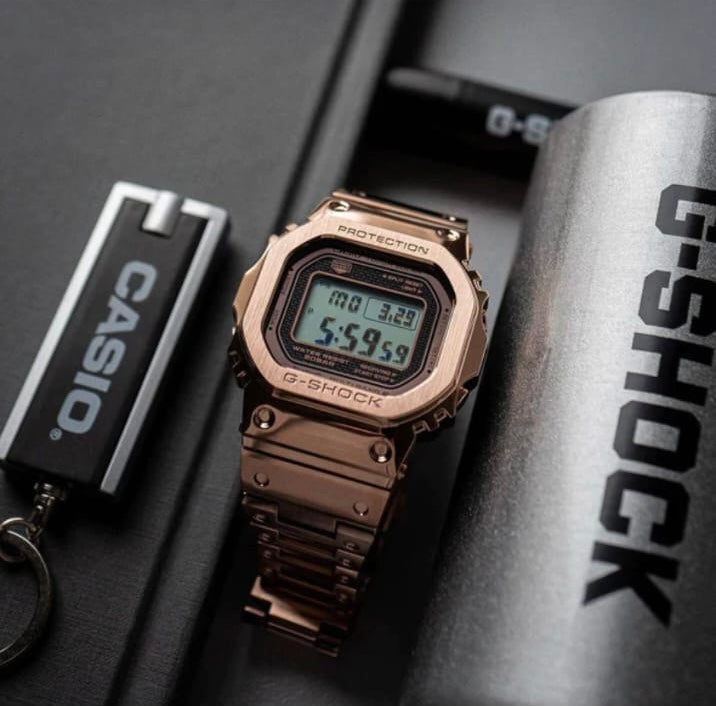 Casio G-Shock Digital Rose Gold Metal Belt Men's Watch