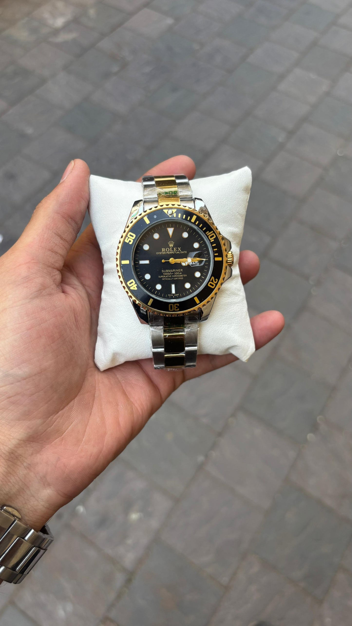 Rolex Submariner Analog Black Dial Men's Watch
