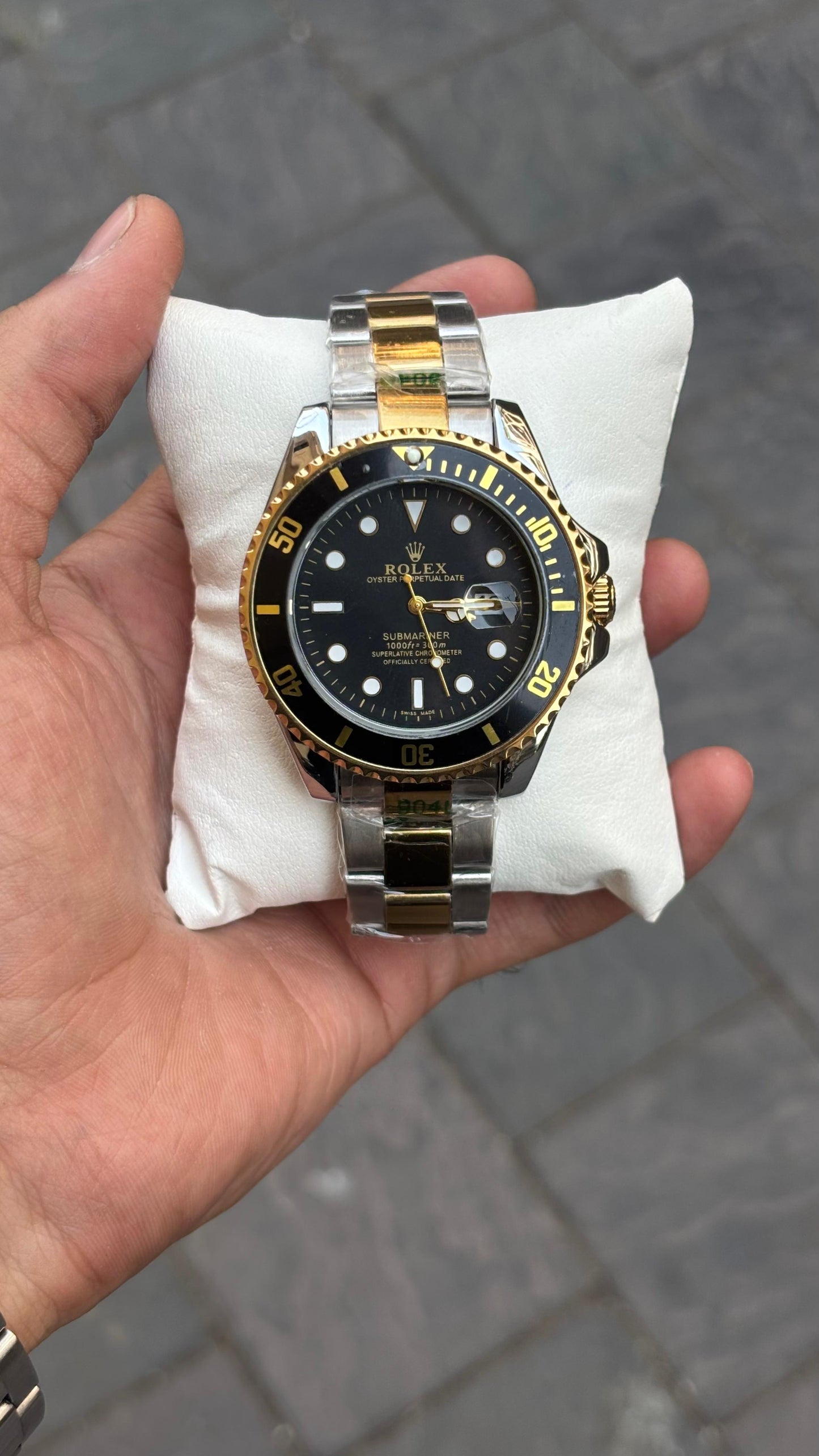 Rolex Submariner Analog Black Dial Men's Watch
