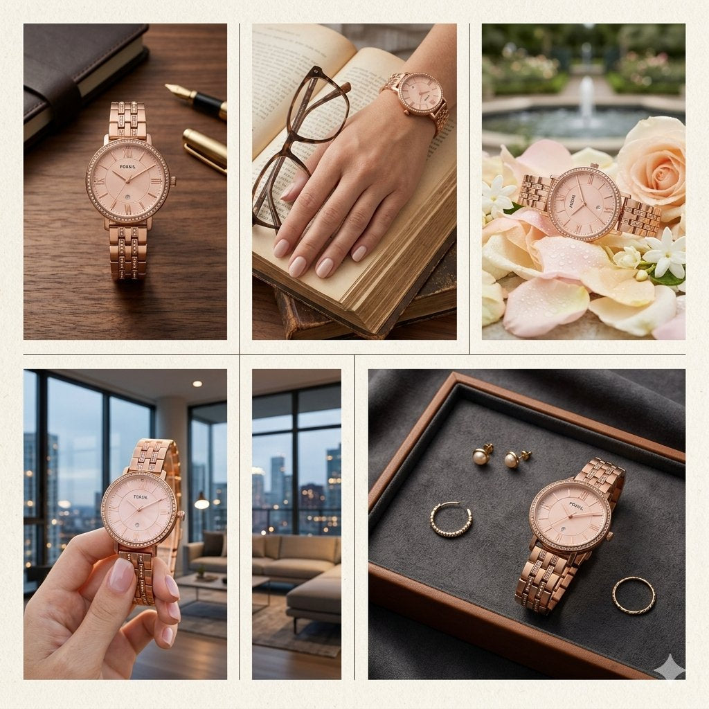Fossil Jacqueline Rose Gold Watch