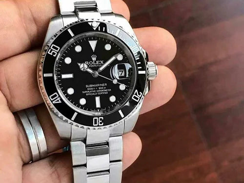 Rol ex Automatic Black Bezel Men's Watch