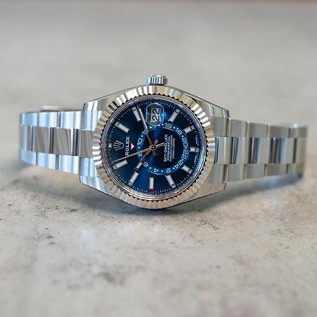 Rolex Blue Dial Automatic Metal Belt Analog Quartz Movement For Men’s watch
