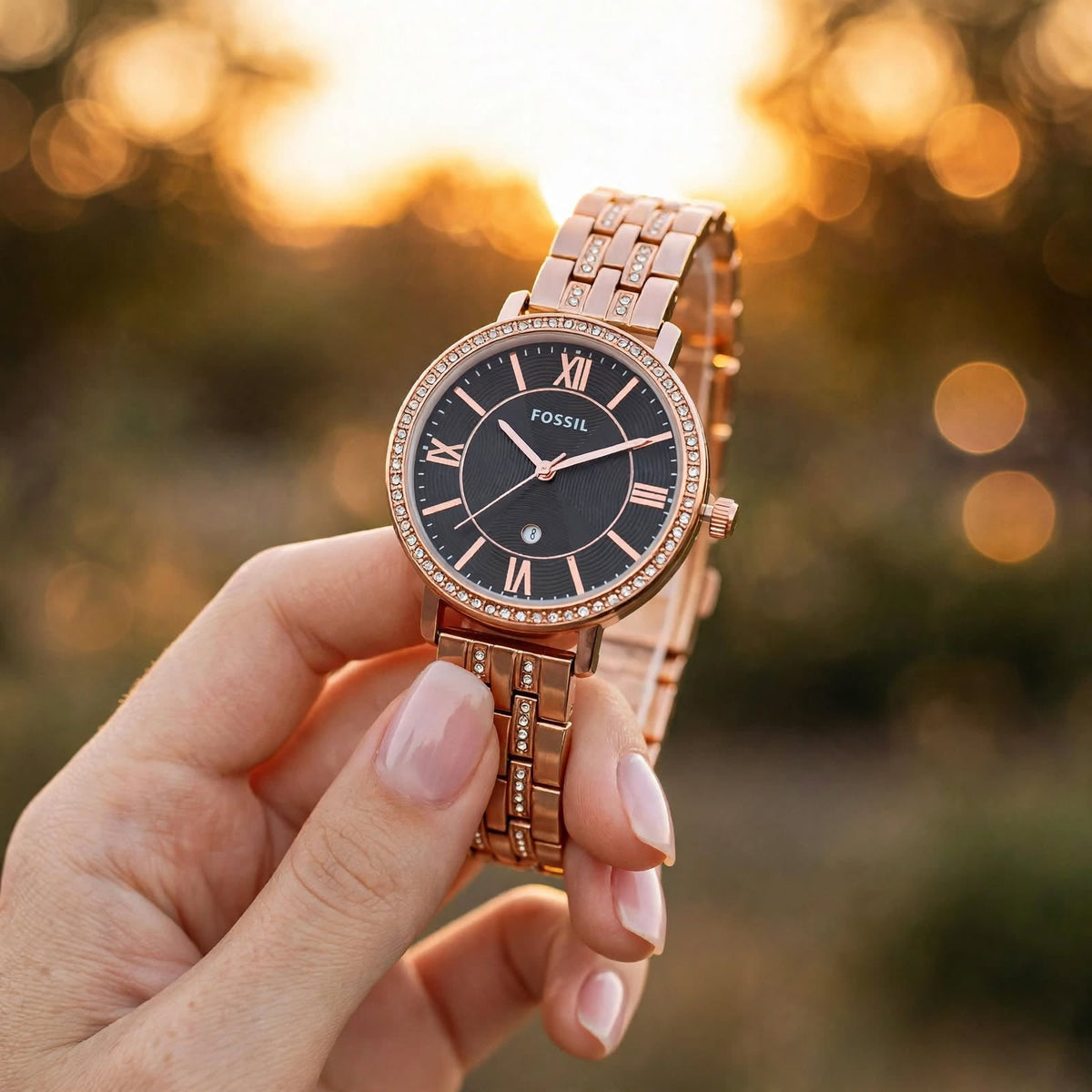 Fossil Jacqueline Rose Gold Watch