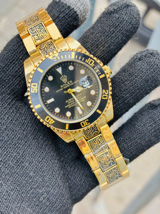 One of The Most Black Dial Ro lex Handmade Watch For Men's