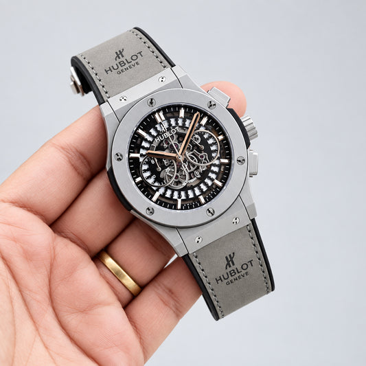Hub-lot Black Dial Chronograph For Men's Watch