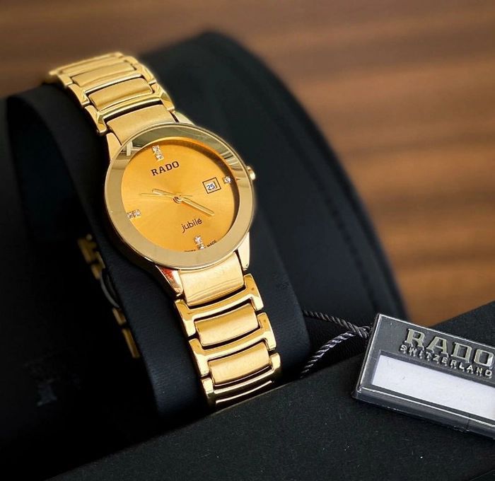 Rado Gold Dial Ceramic For Men's Watch