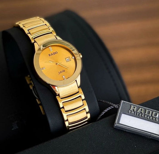 Rado Gold Dial Ceramic For Men's Watch