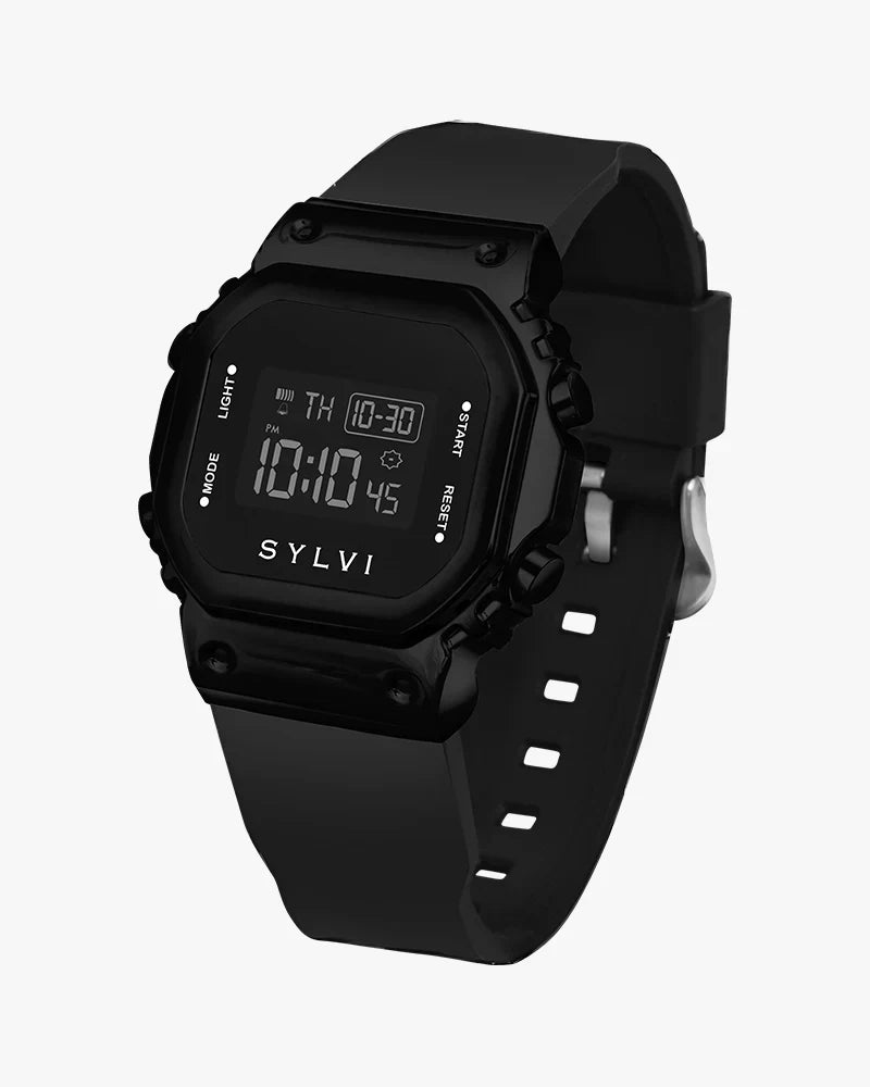Bolt Black Sylvi Analog Digital Time Synchronize Sports Men's Watch