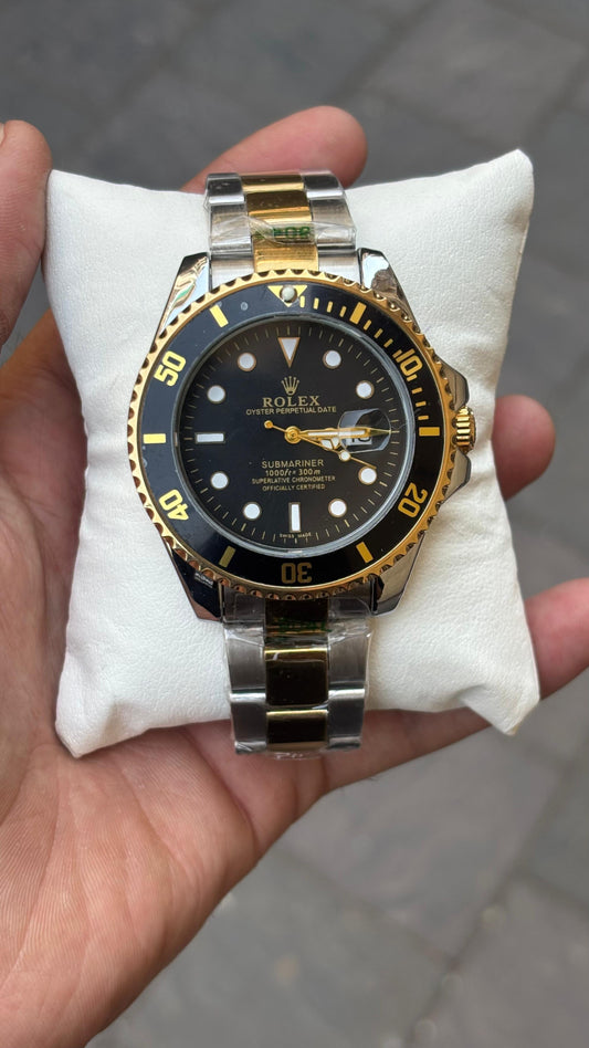 Rolex Submariner Analog Black Dial Men's Watch