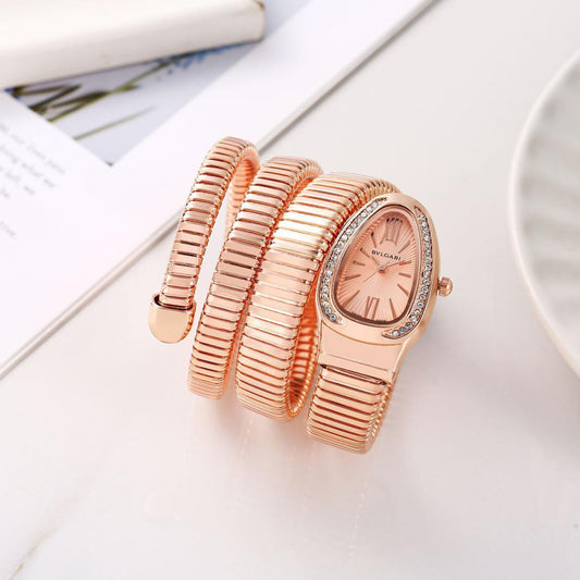 Bvlgari Serpenti Tubogas luxury Rose gold watch
