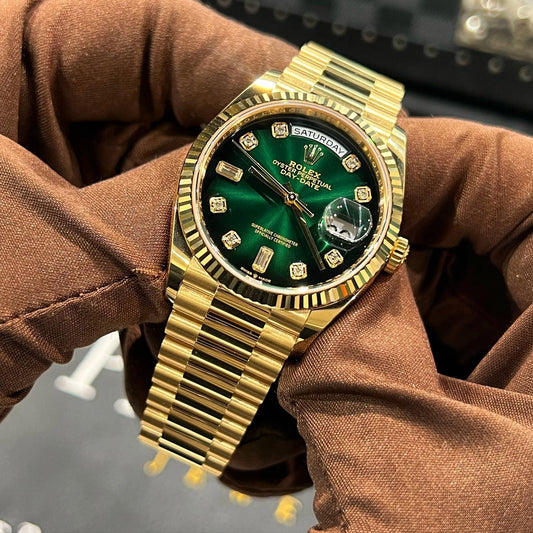 Rolex Day-Date  Automatic Green Dial Men's Watch