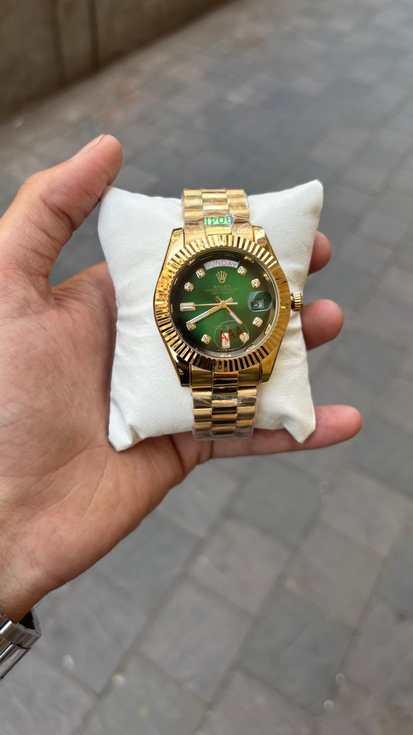 Rolex Day-Date  Automatic Green Dial Men's Watch