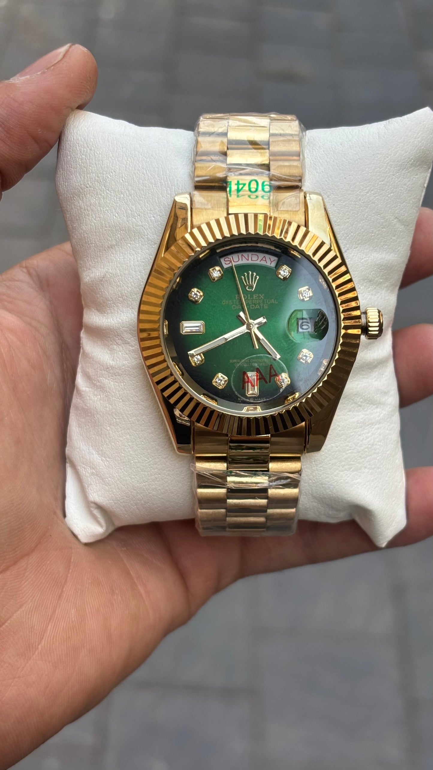 Rolex Day-Date  Automatic Green Dial Men's Watch