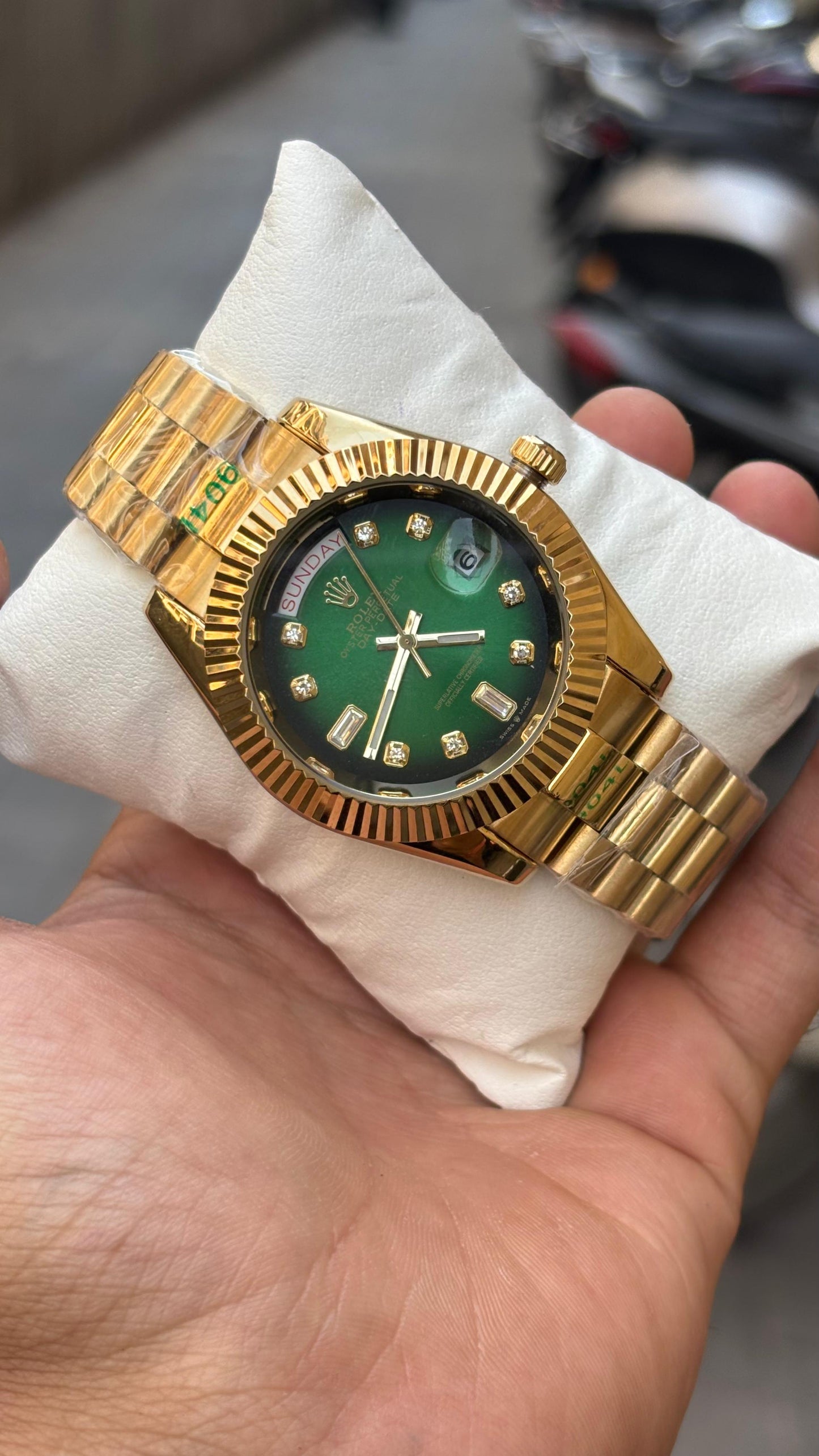 Rolex Day-Date  Automatic Green Dial Men's Watch