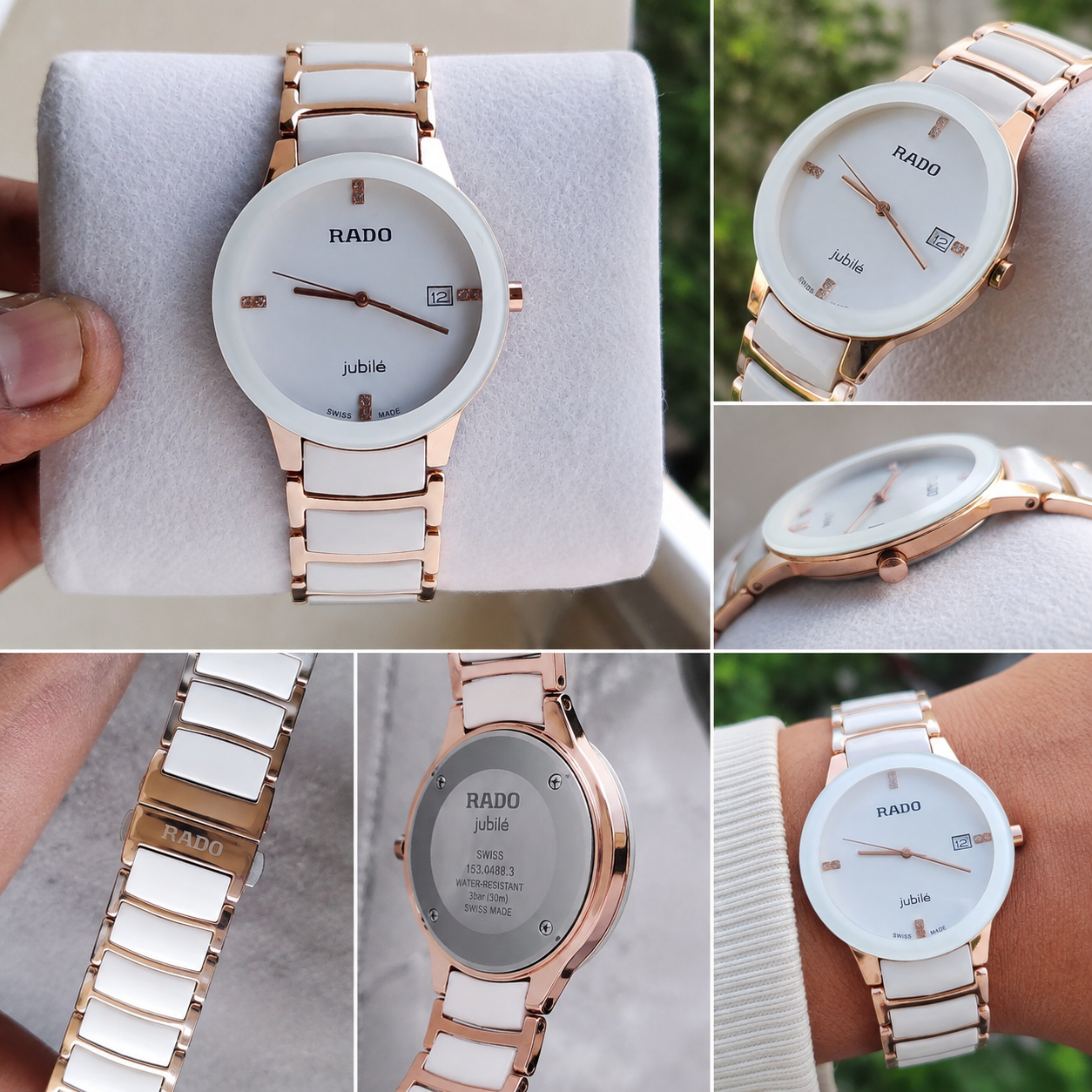 RADO Jublie Ceramic Luxury Centrix white Gold Best Looking Men's Watch