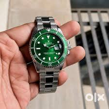 Rolex Submariner Analog Green Dial Round  Men's Watch