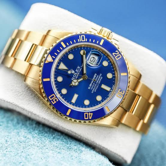 Rolex Submariner Analog Blue Dial Round Men's Watch