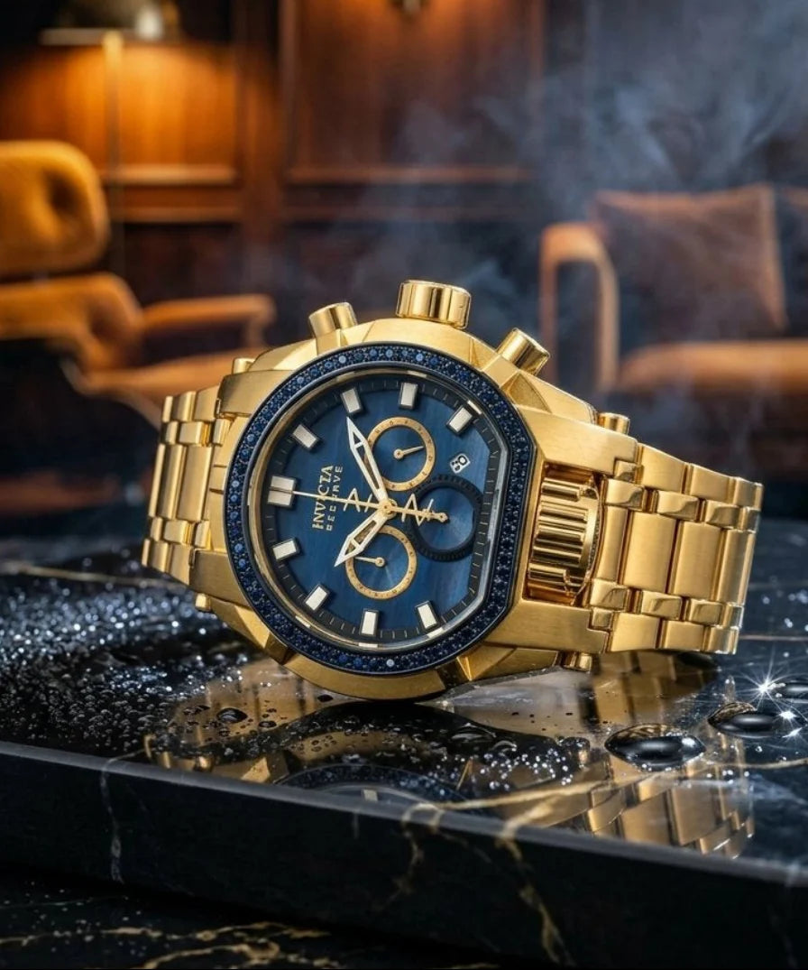 Invicta Reserve Gladiator Blue Diamond Mens Watch