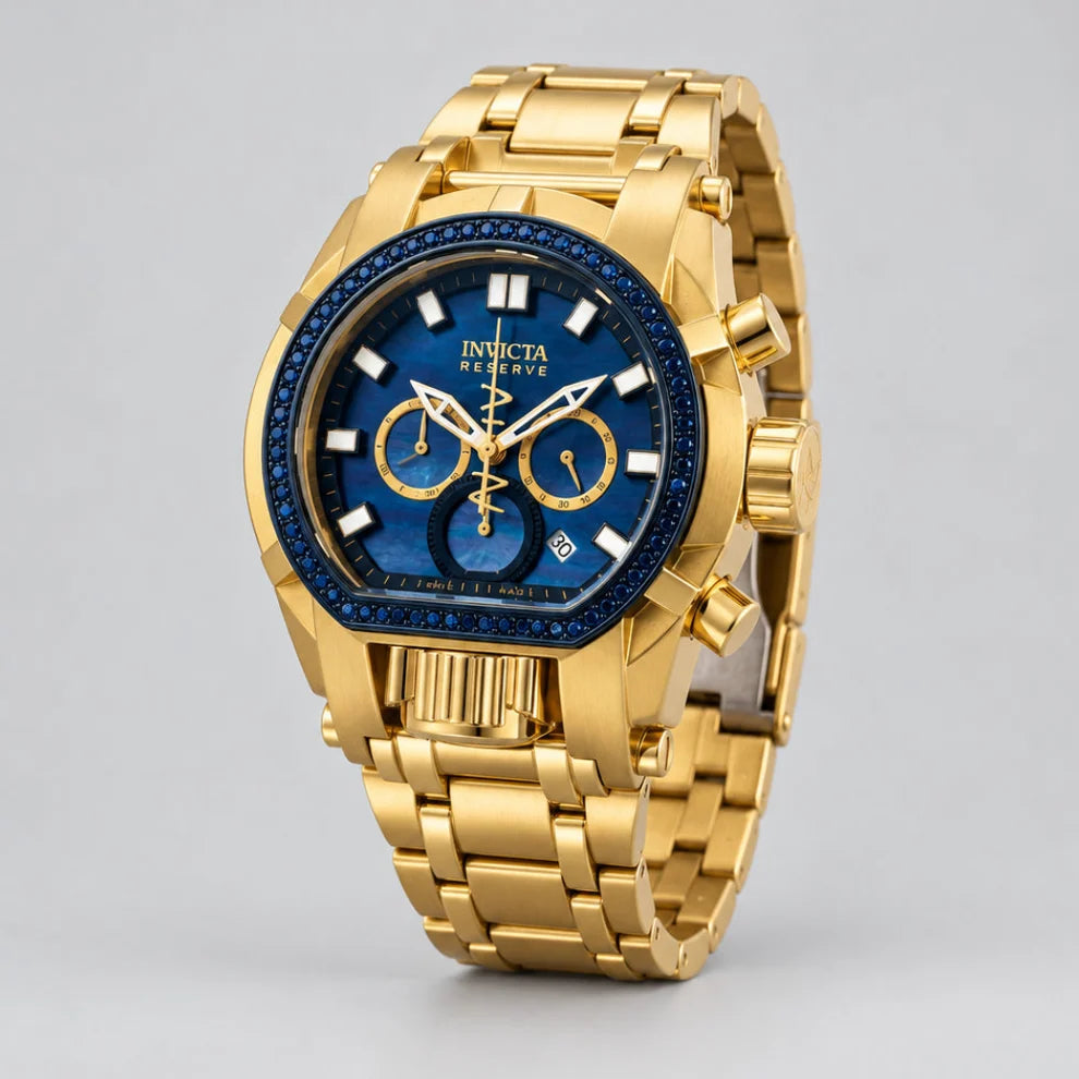 Invicta Reserve Gladiator Blue Diamond Mens Watch