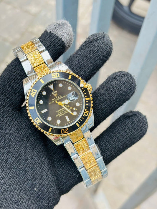 Ro-l-ex One of The Most Black Dial Handmade Men's Watch