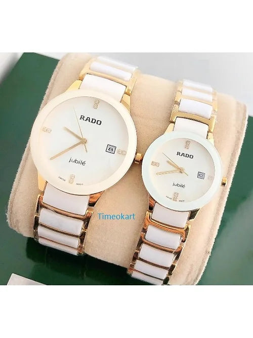 Rado White Ceramic For Couple Watch