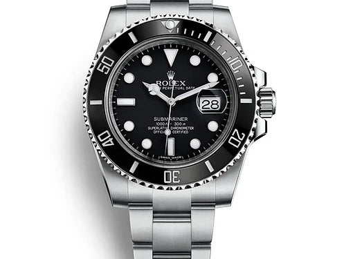 Rolex Automatic Black Bezel Men's Watch