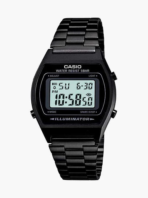 Casio Vintage Full Black Metal Belt Unisex Watch