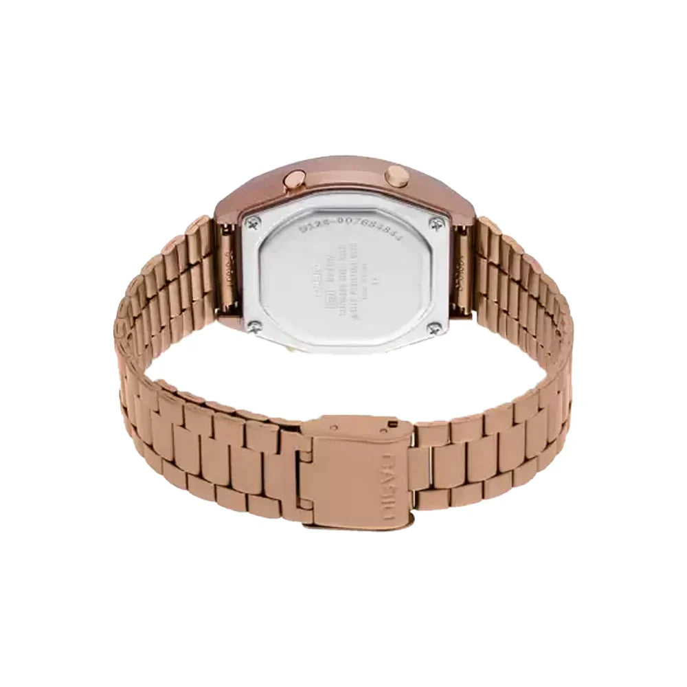 Casio Rose Gold Dial Metal Belt Unisex Watch