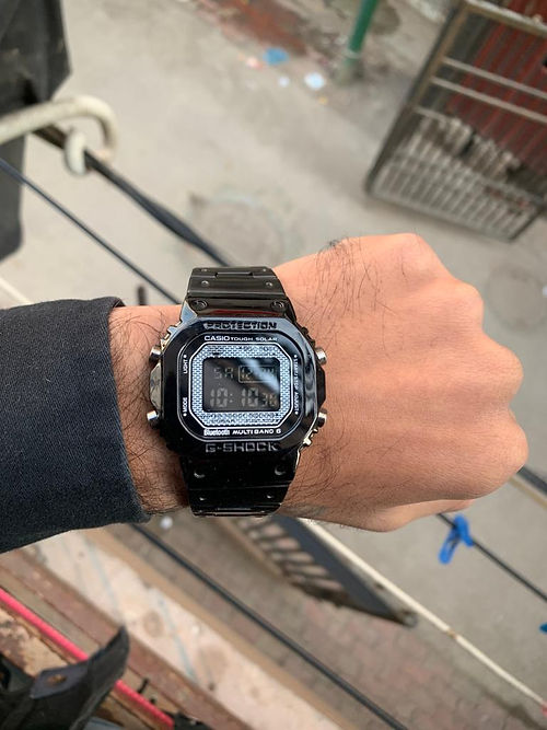 Casio G-Shock Digital Black Metal Belt Men's Watch