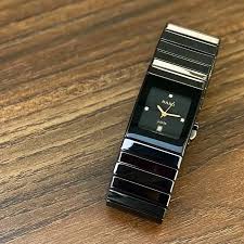 Rado Premium Jubile Square Style Couple Watches | Two-Tone Black