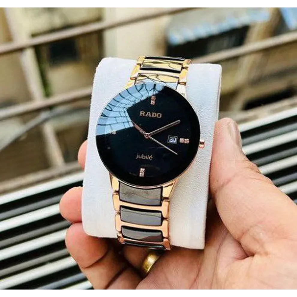 Rado Ceramic Jublie Black Dial For Men's Analog Watch