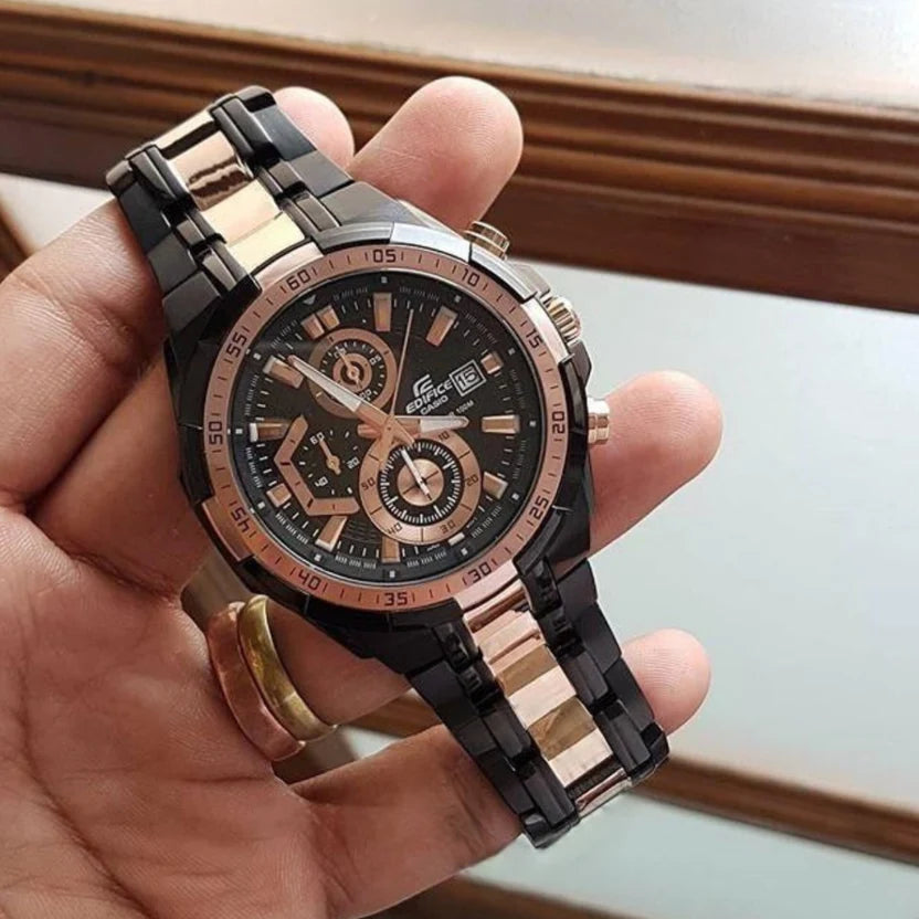 EDIFICE CASIO CHRONOGRAPH WATCH (BLACK COPPER) EFR-539