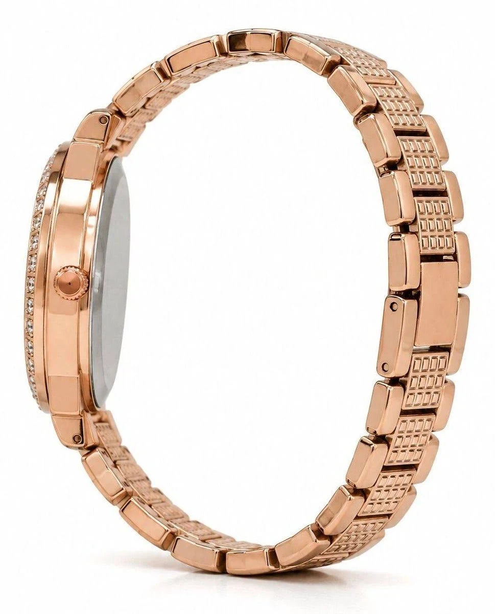 SELLORIA Women Embellished Dial & Stainless Steel Bracelet Style Straps Analogue Multi Function Watch